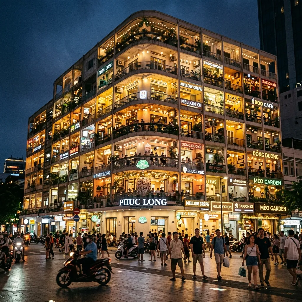 호찌민 카페 아파트먼트 풍경